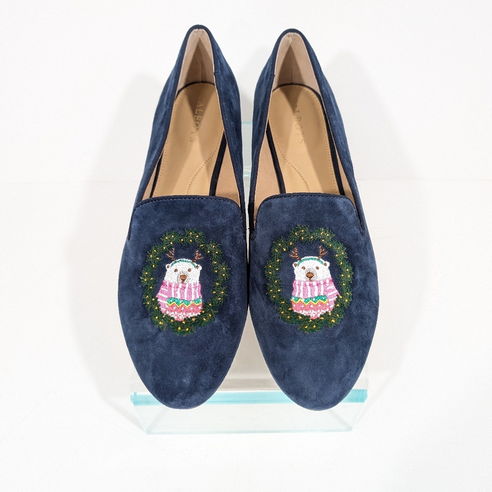 Talbots Ryan Loafer NEW sz 10 Women Slip on Flat Bear Christmas Holiday outfit - Picture 9 of 11